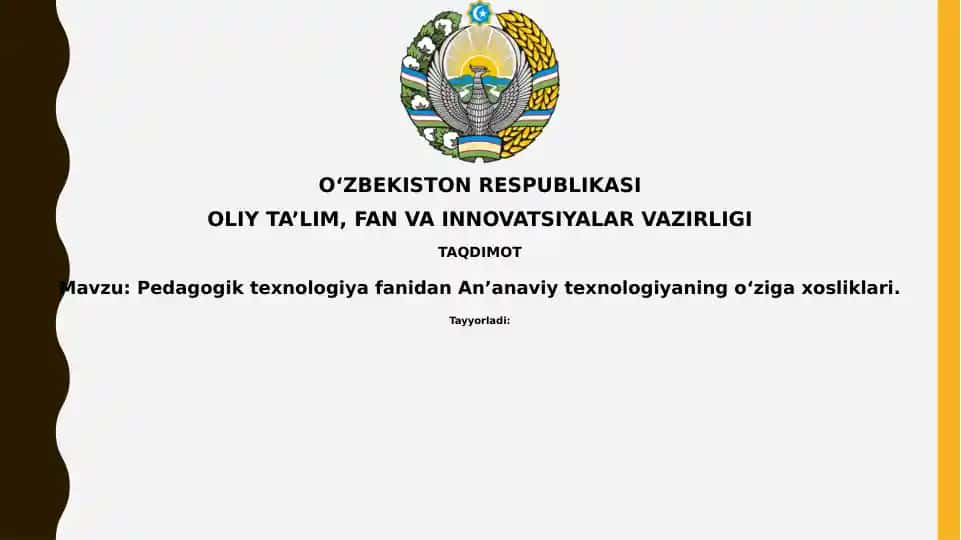 Pedagogik texnologiyalar