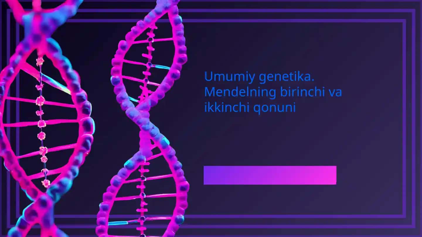 Umumiy genetika. Mendelning birinchi va ikkinchi qonuni