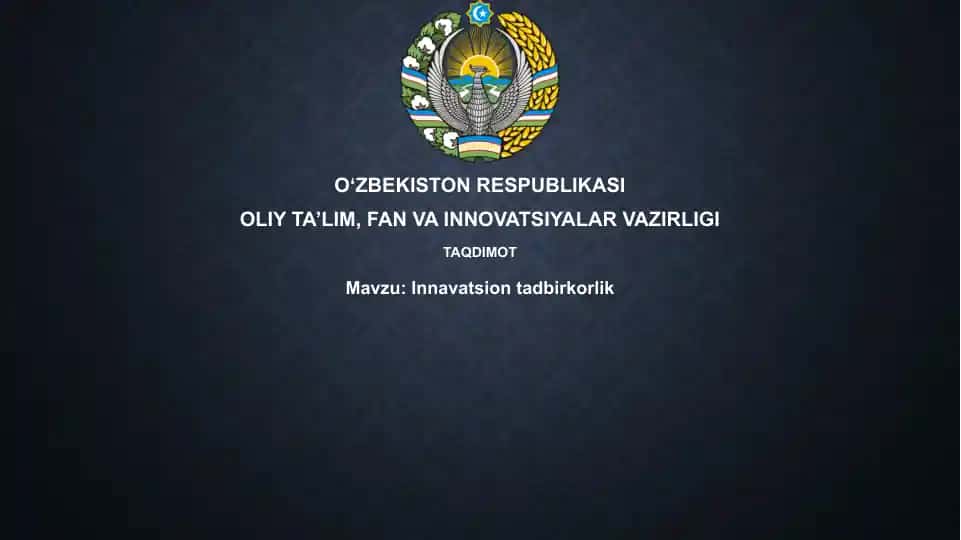 Innovatsion tadbirkorlik