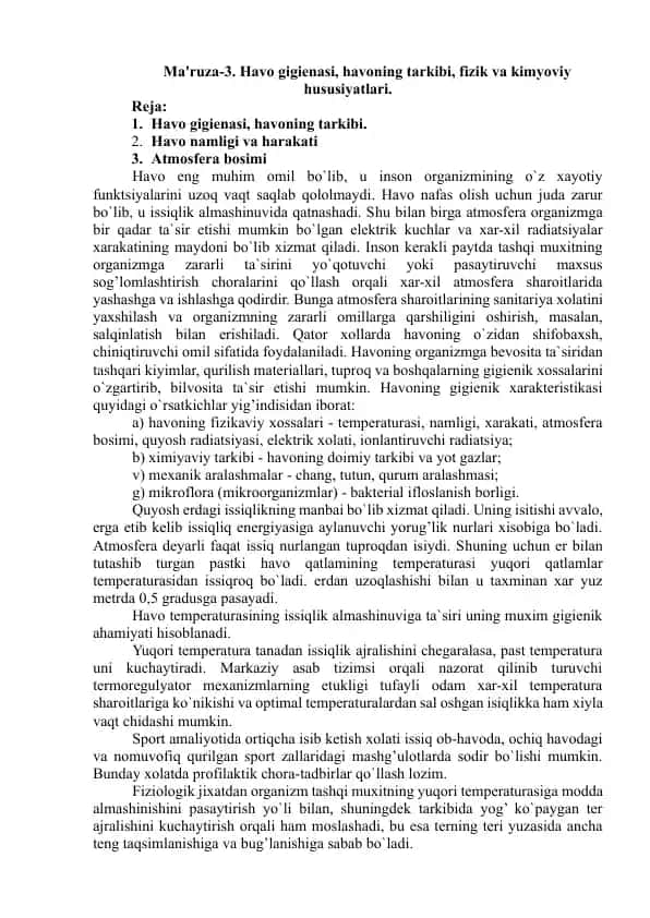 Havo gigienasi