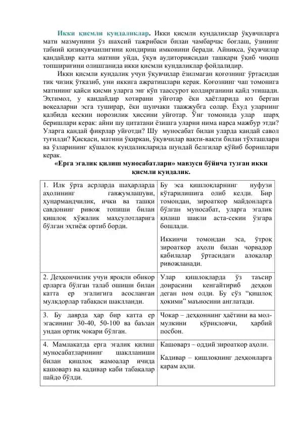 Ерга эгалик қилиш муносабатлари