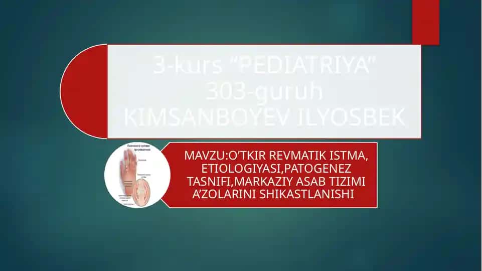 O‘TKIR REVMATIK ISITMA
