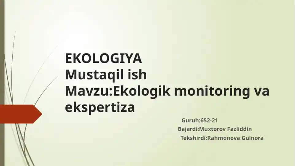 Ekologiya