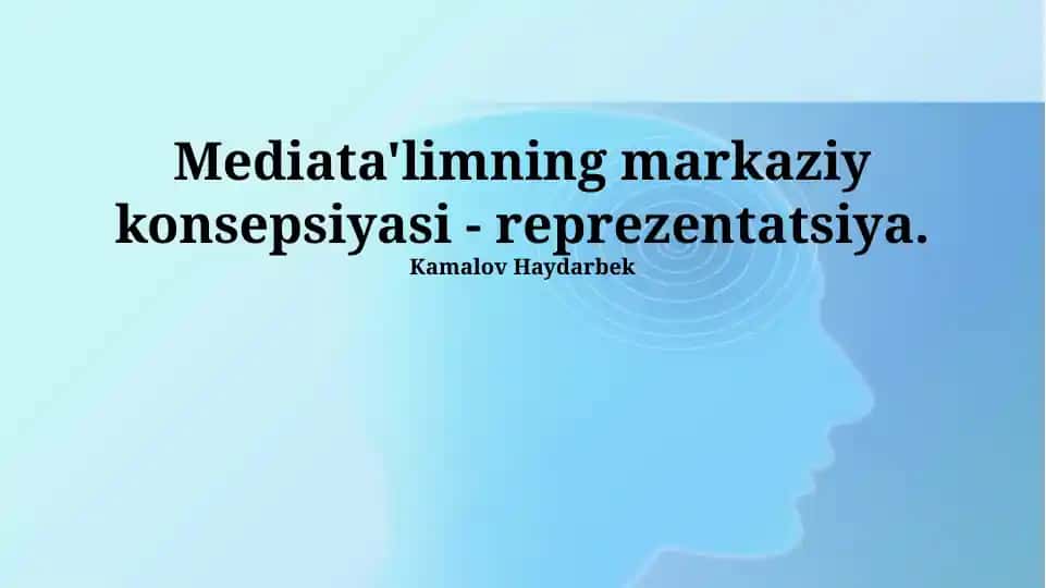 Medial savodxonlik va tanqidiy fikrlash bo‘yicha taqdimot