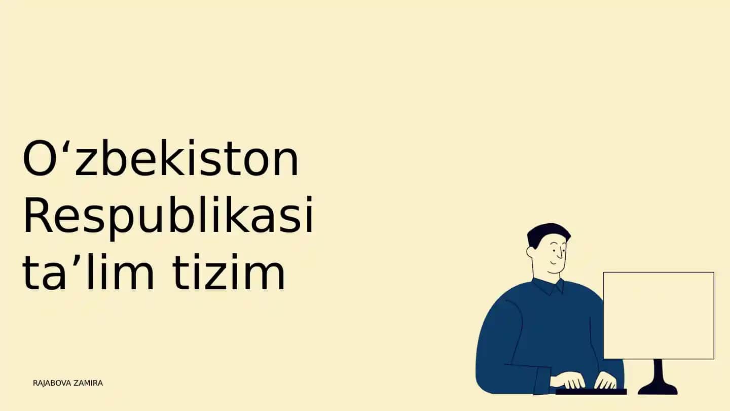 Oʻzbekiston Respublikasi taʼlim tizim