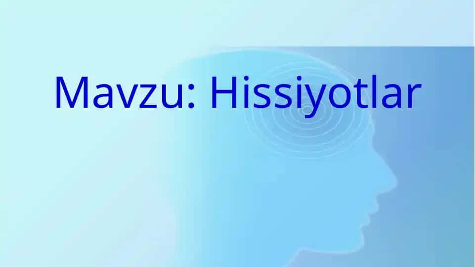 Hissiyotlar