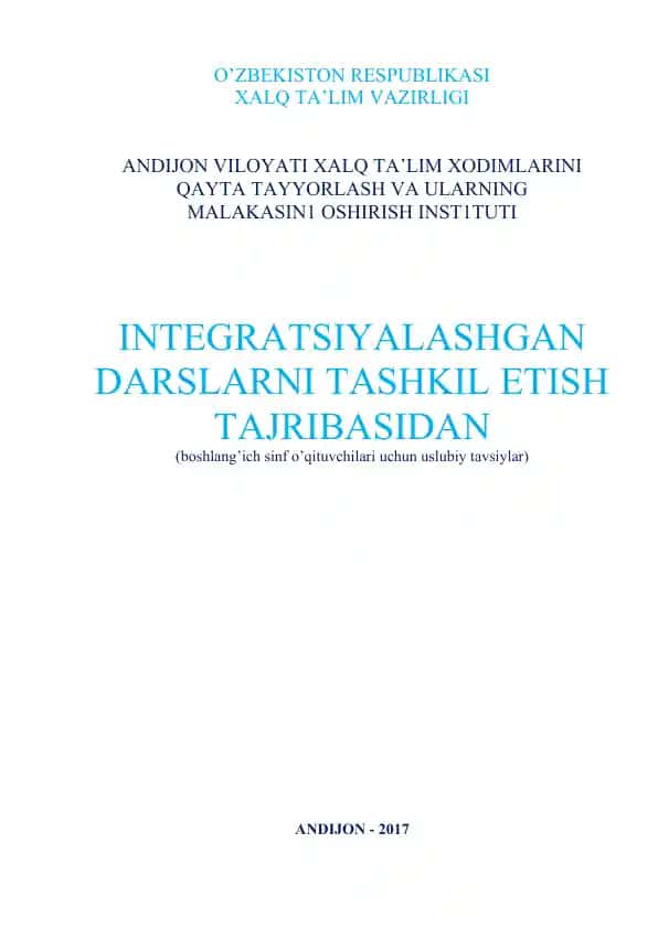 Uslubiy tavsiyalar boshlang'ich sinf o'qituvchilari uchun
