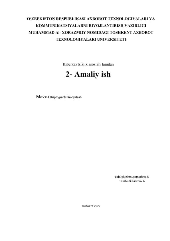 Kriptografik himoyalash