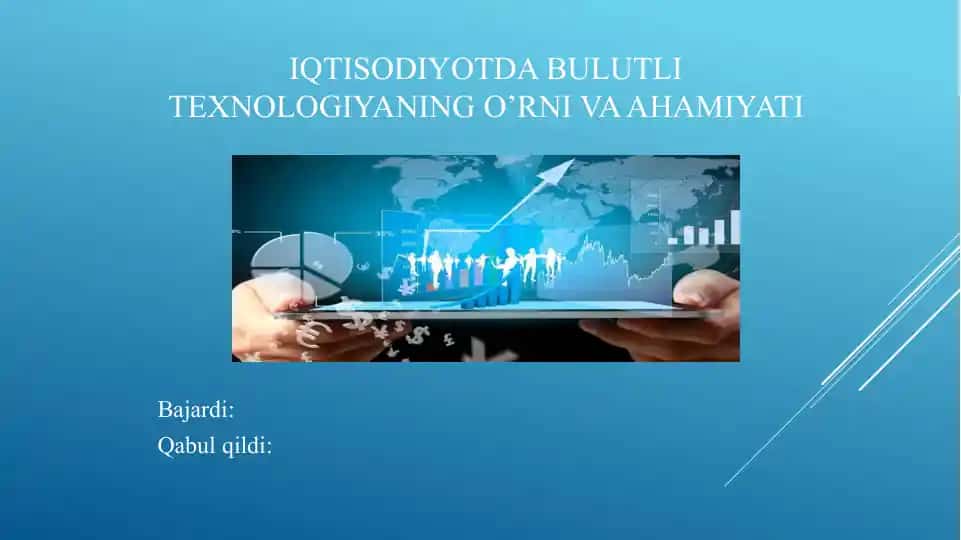 Bulutli texnologiyalar va hisoblash xizmatlari