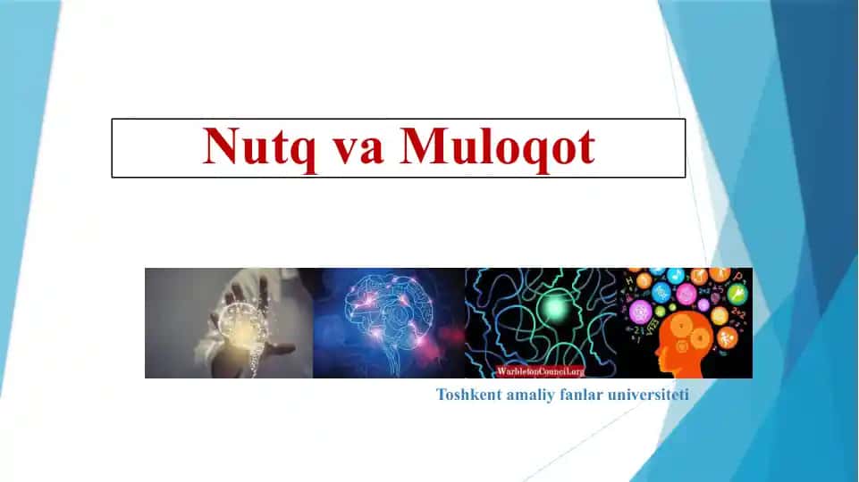 Nutq va Muloqot
