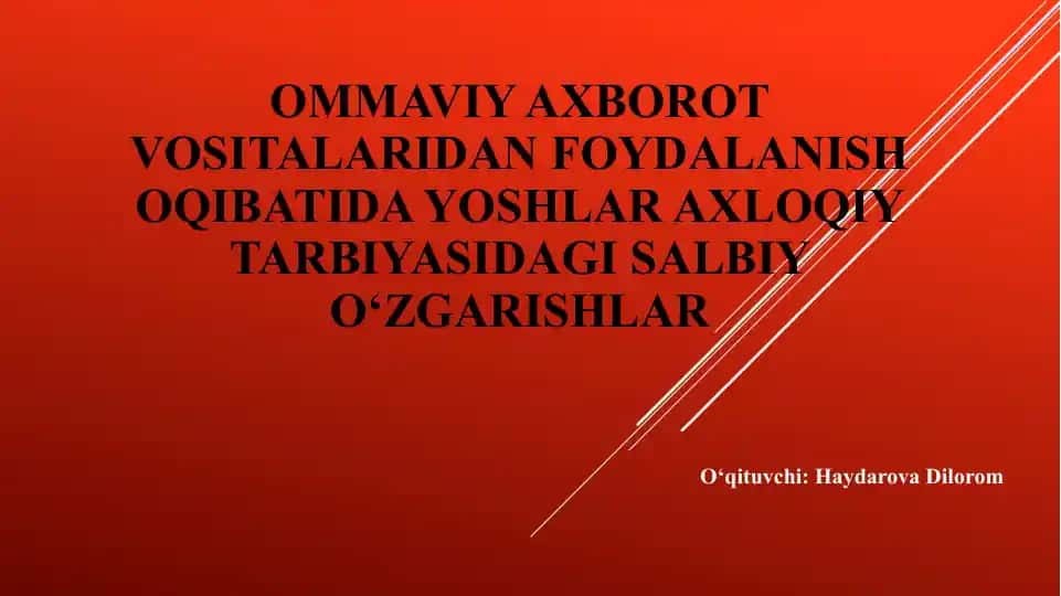 Ommaviy axborot vositalari