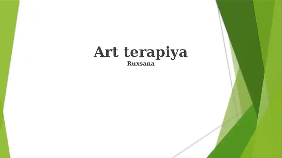 San'at terapiyasi