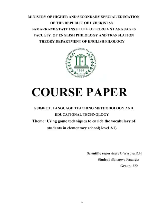 Language Teaching Methodology and Educational Technology