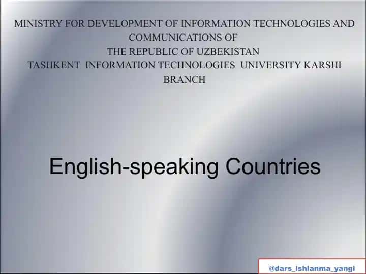 English-speaking Countries
