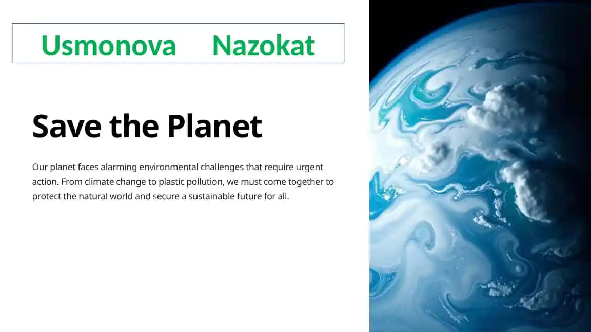 Save the Planet