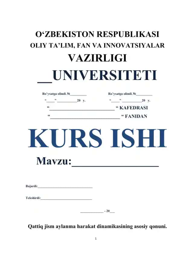 Qattiq jism aylanma harakat dinamikasi