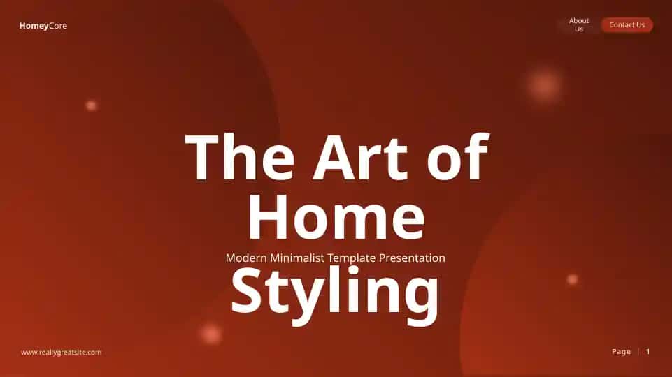 The Art of Home Styling