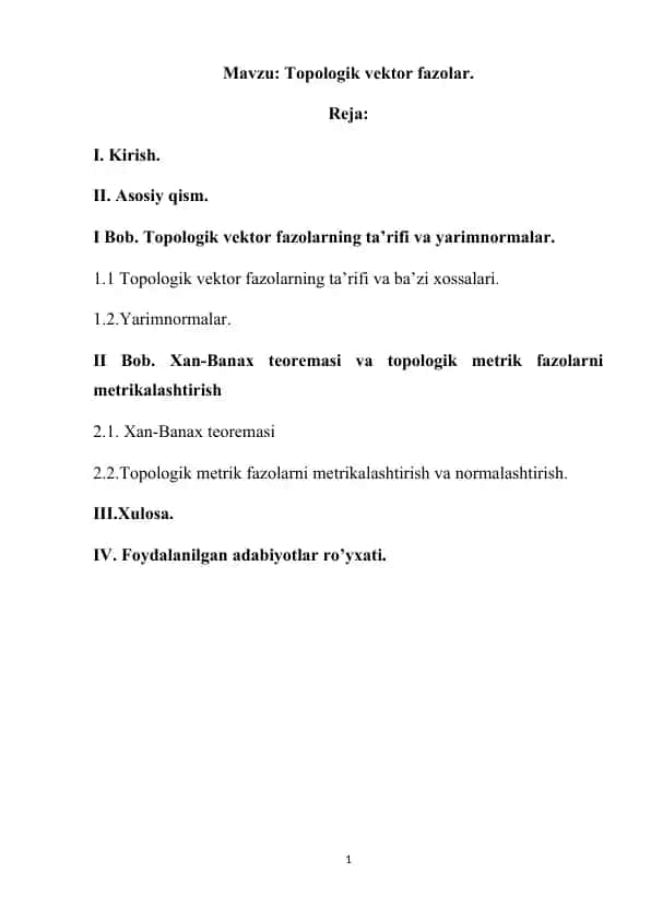 Topologik vektor fazolar