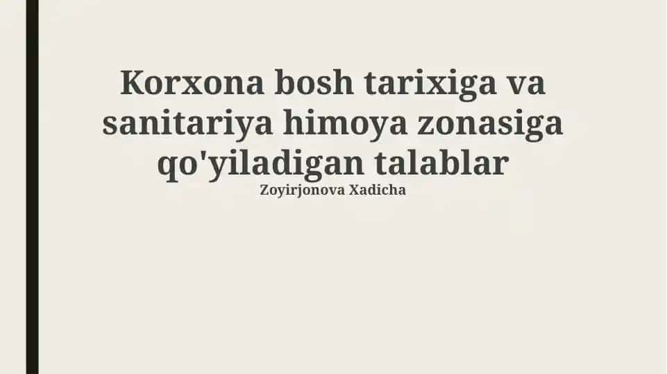 Paxtani dastlabki ishlashda atrof-muhitning ifloslanishi