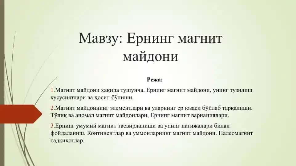 Ернинг магнит майдони