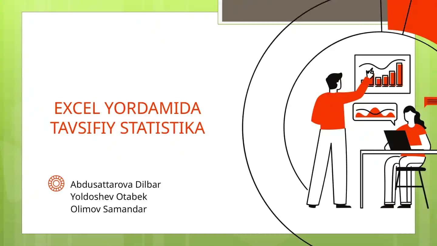 EXCEL YORDAMIDA TAVSIFIY STATISTIKA
