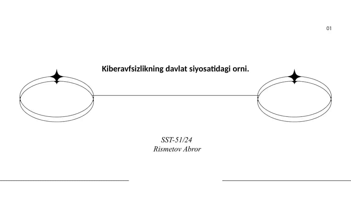 Kiberavfsizlikning davlat siyosatidagi o'rni