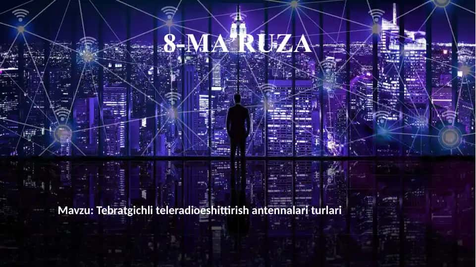 Tebratgichli antennalar yo'nalish methodlari