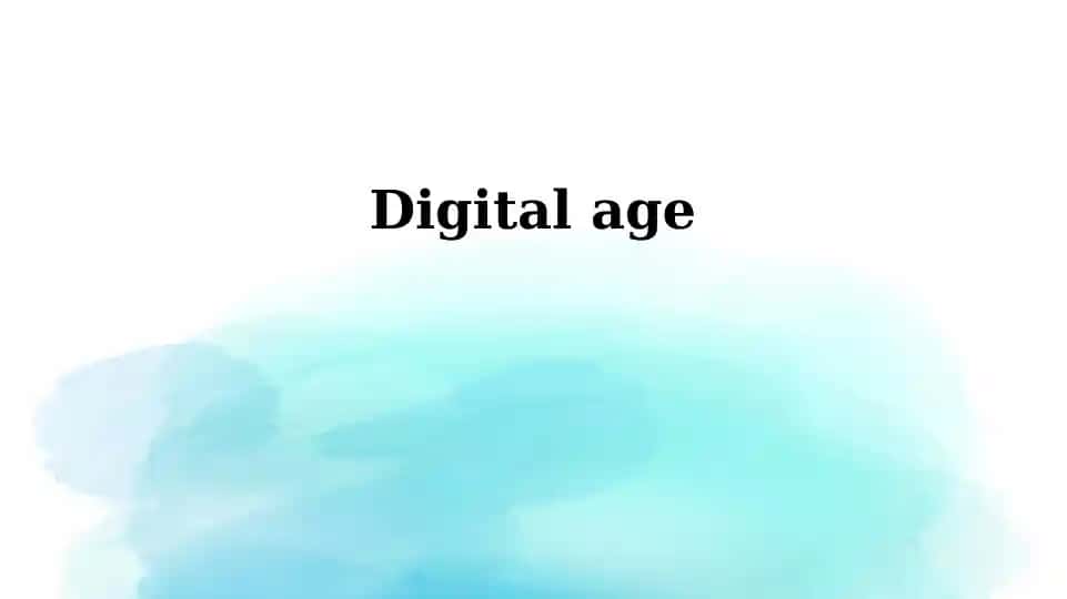 The Digital Revolution: A Historical Overview