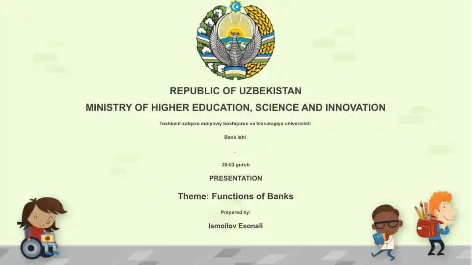 Functions of Banks