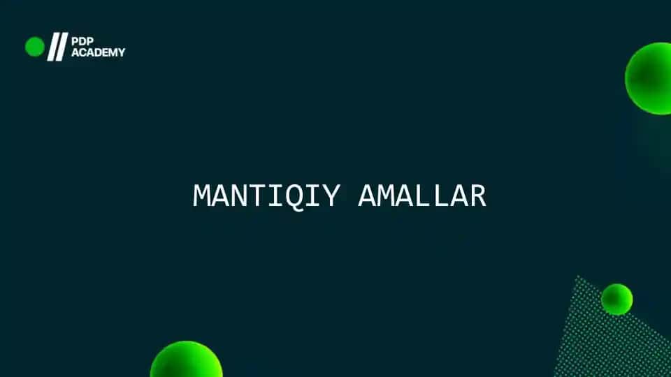 Mantiqiy Amallar
