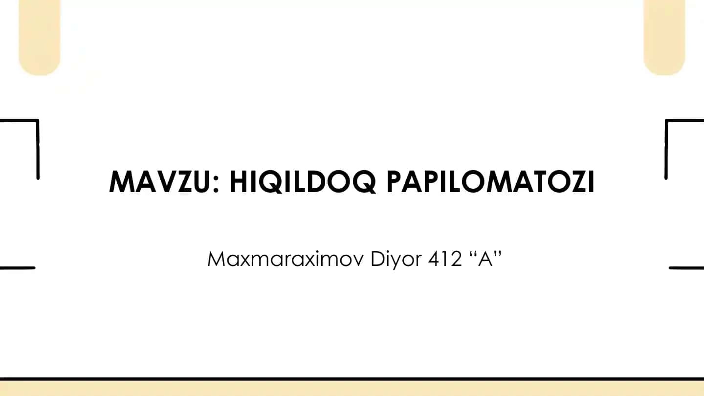 Hiqildoq papilomatozi