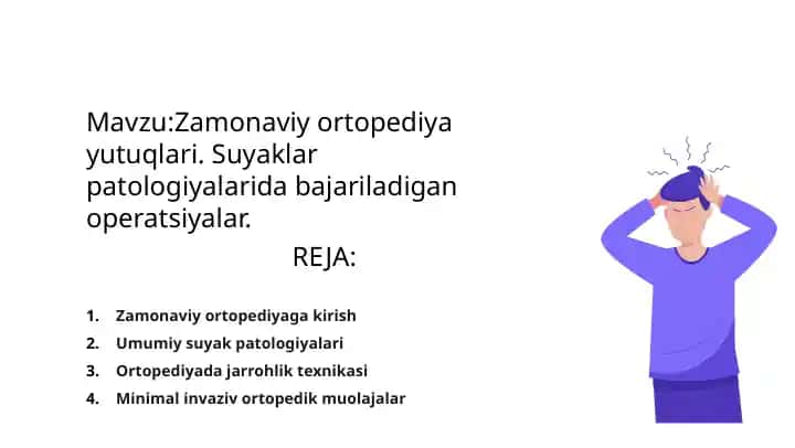 Zamonaviy ortopediya
