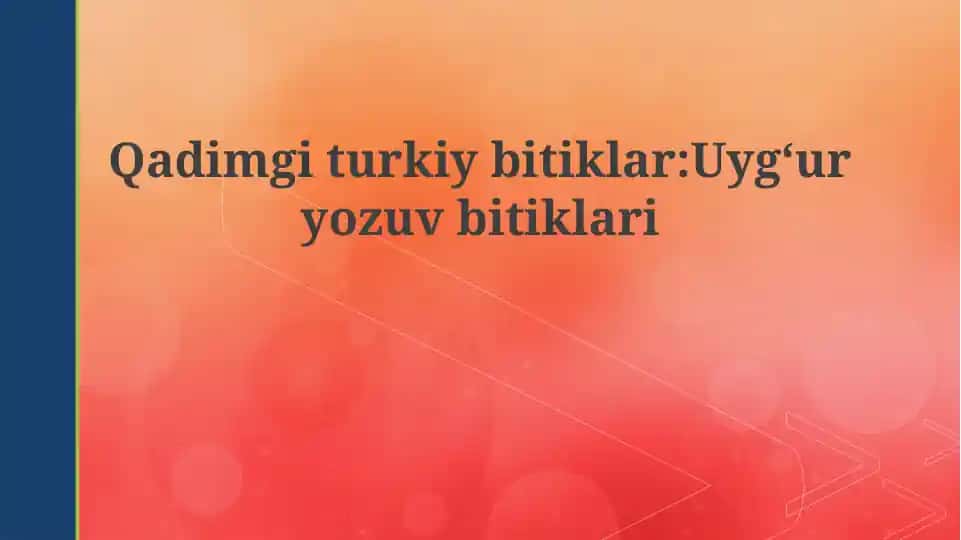 Uygʻur yozuvi bitiklari