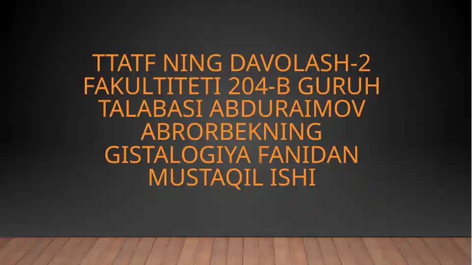 Gematoensefalik to’siqning gistafizologiyasi