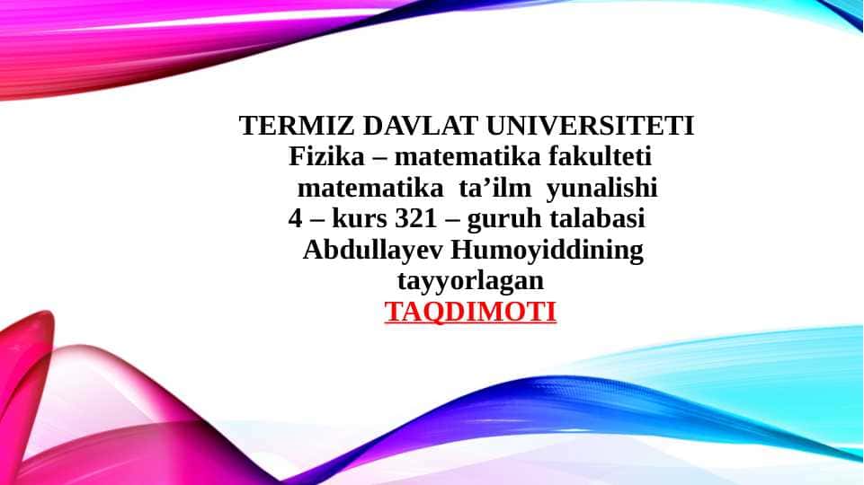 YASHIL IQTISODIYOTGA O’TISHNING ZARURYARI