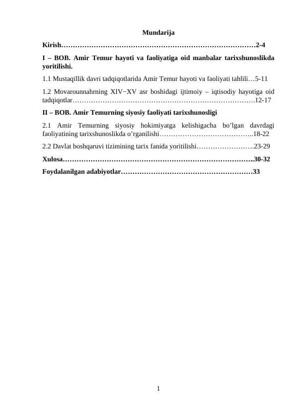 Mustaqillik yillarida temuriylar tarixshunosligi