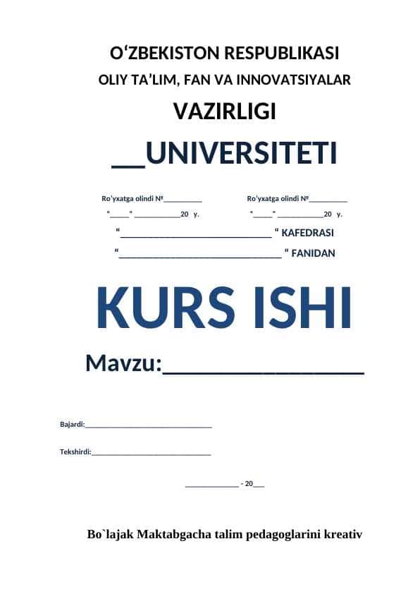 Bo`lajak Maktabgacha talim pedagoglarini kreativ qobilyatini rivojlantirish