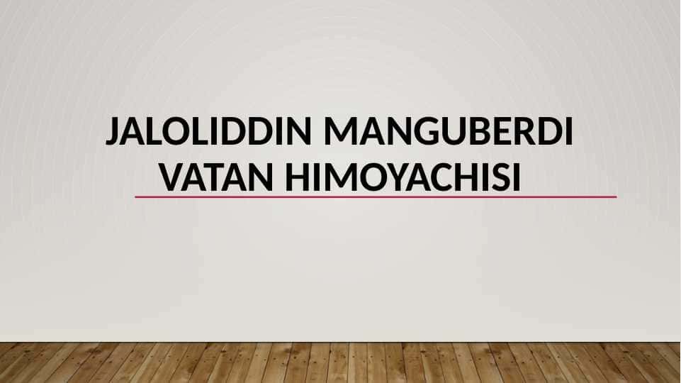 Jaloliddin Manguberdi.slayd