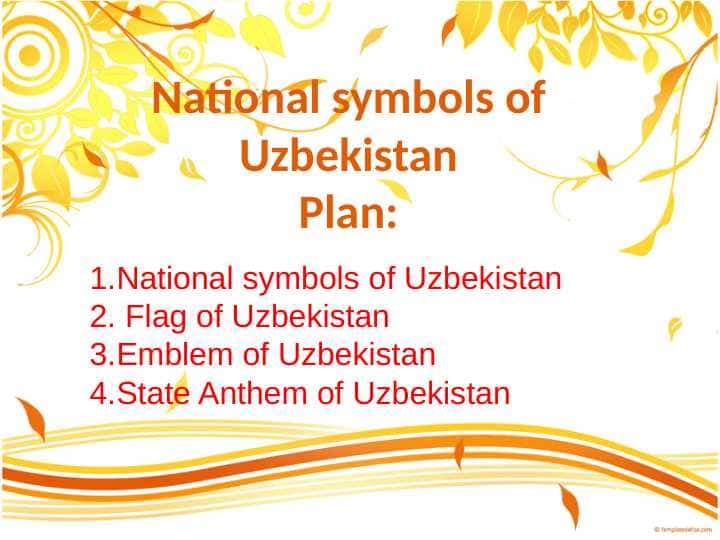 National symbols of Uzbekistan
