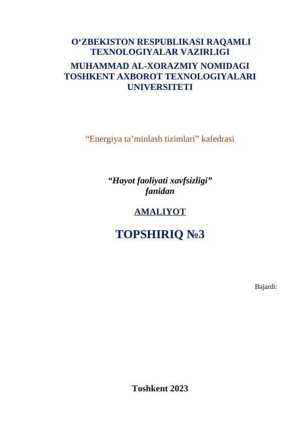 Ishlab chiqarishdagi baxtsiz xodisalar va baxtsiz xodisalarni tekshirish
