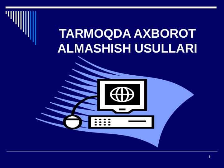 Tarmoqda axborotda almashish usullari