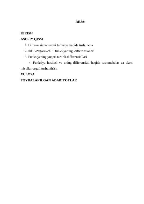 Funksiyaning yuqori tartibli differensiallariI (2).docx
