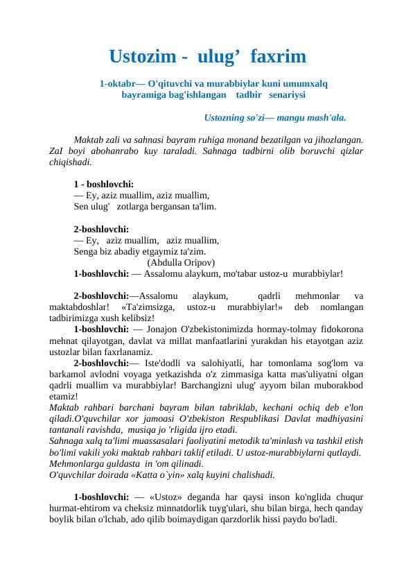 1_oktabr tadbir ssenari
