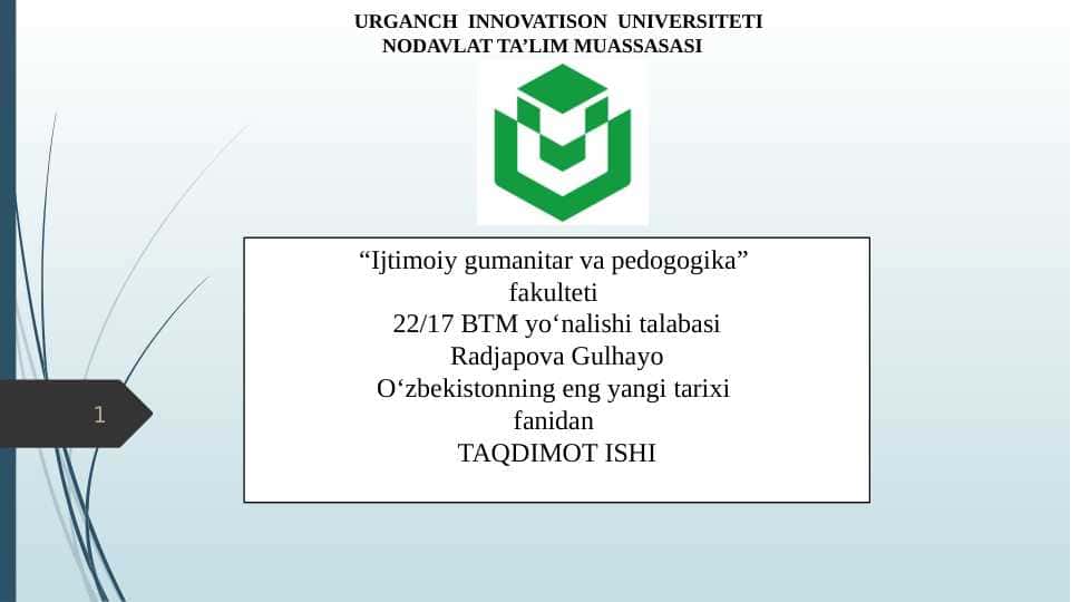 2017-2021-yillarda O‘zbekiston Respublikasini yanada rivojlantirish bo‘yicha Harakatlar strategiyasi va unda belgilangan ustuvor yo‘nalish.