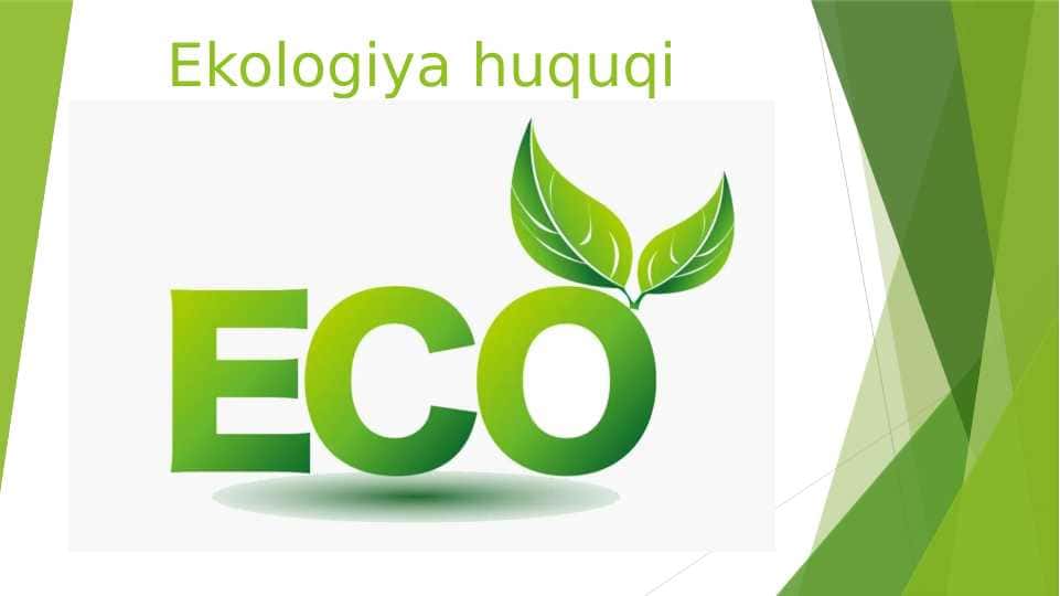 Ekologiya huquqi