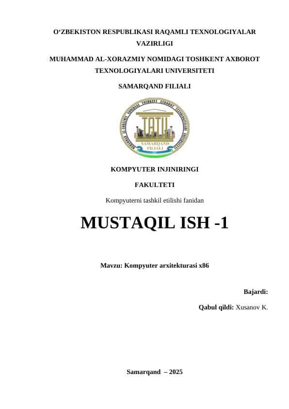 Kompyuter arxitekturasi x86