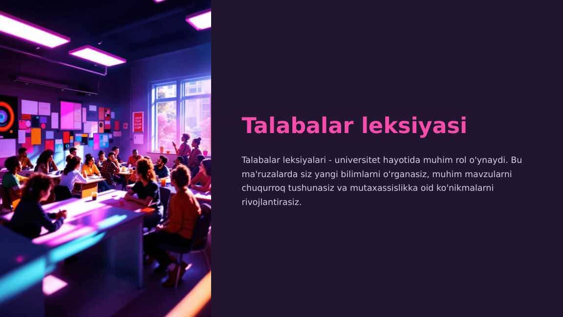 Talabalar leksiyasi