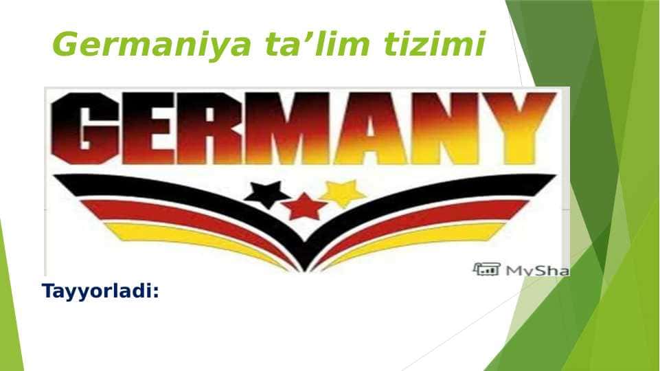 Germaniya ta’lim tizimi