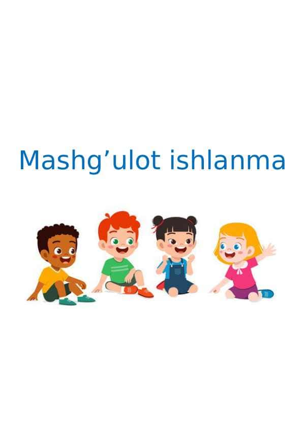"Sezgi organlari" mavzusida Mashg'ulot ishlanma