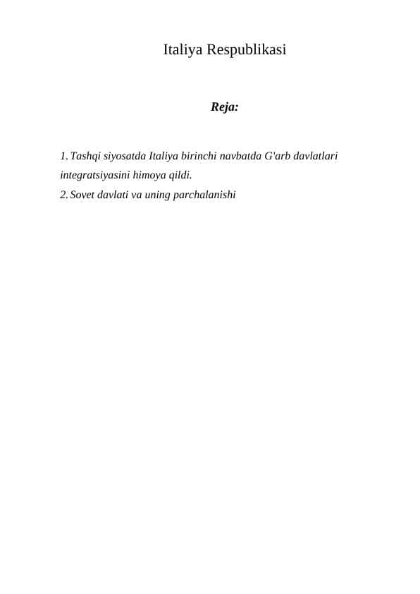 Italiya Respublikasi